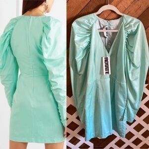 ROTATE NWT Morning Mist puffy dress size 38